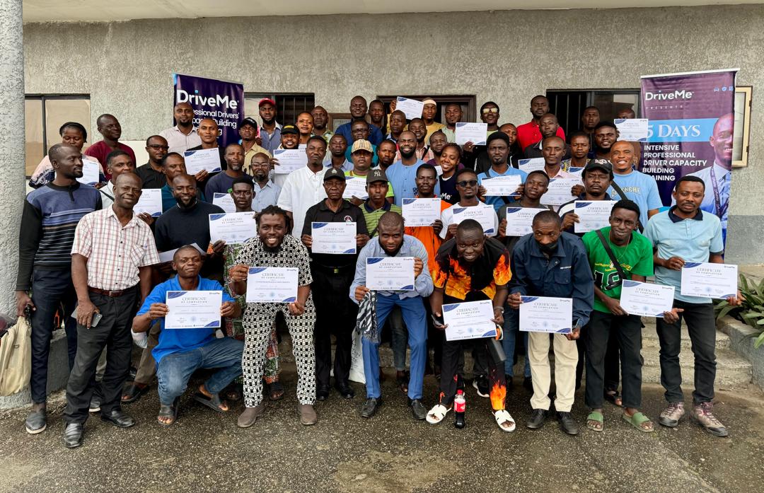 DriveMe driver graduation ceremony — 60+ drivers certified